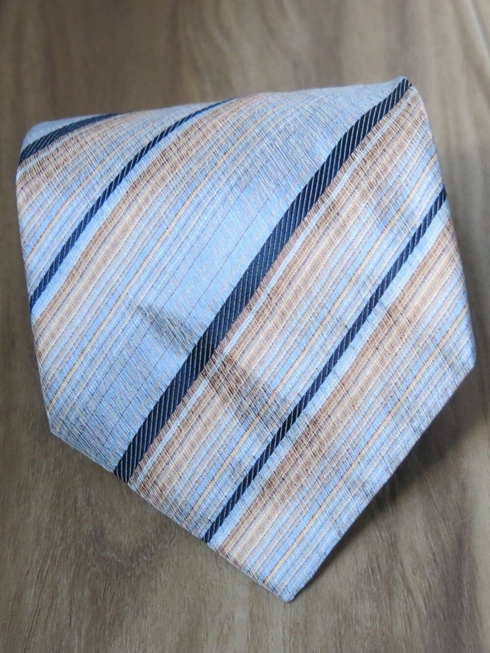 Ferrara Multi Color Diagonal Stripe 100% Silk Vintage Men's Necktie